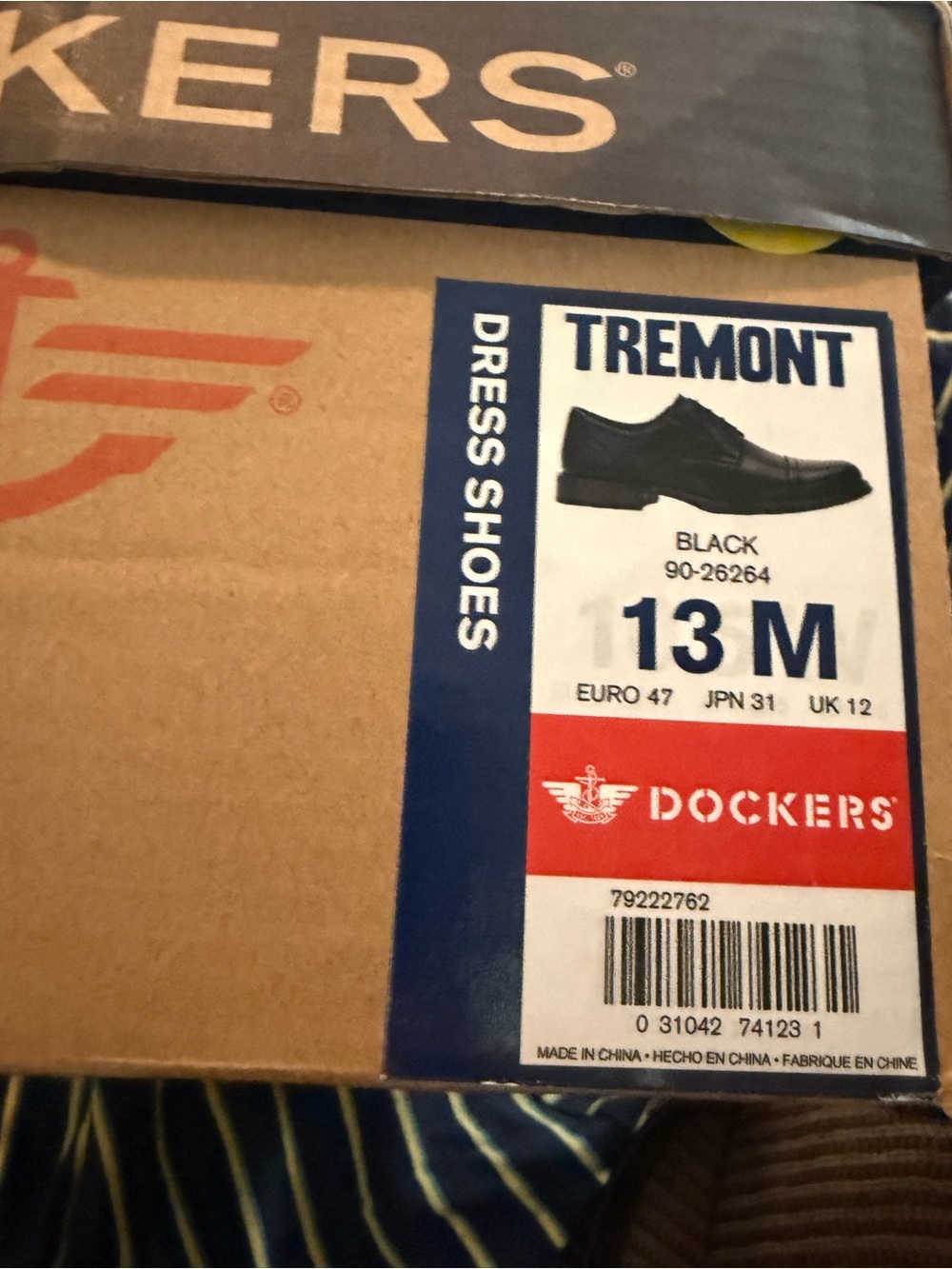 Dockers Tremont Cap Toe Oxford Dress Shoes Black Men’s Size 13M Lace Up EUC